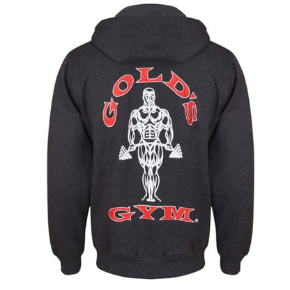 Gold's Gym GGSWT156 Men's Zip Through Sweater Hoody Printed Hooded Sweatshirt Hoodie