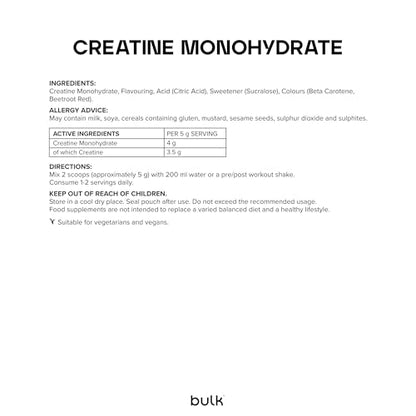 Bulk Creatine Monohydrate Powder 500g