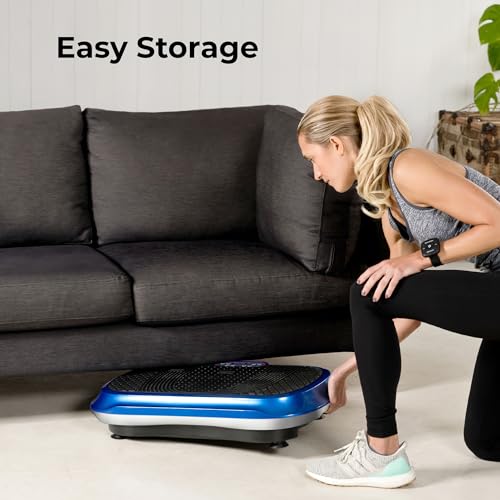 LifePro Vibration Plate Exercise Machine - Whole Body Workout Vibration Fitness Platform w/Loop Bands - Home Training Equipment for Weight Loss & Toning