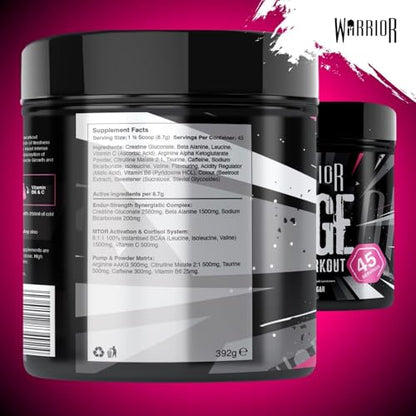 Warrior Rage Pre Workout Powder 392g