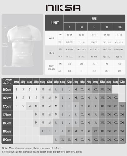 Niksa 1 Pack Compression Tops for Men Short Sleeve Mens Running T-Shirts Mesh Design Quick Dry Base Layer Shirts for Gym Sports Fitness Workout Cycling,Training