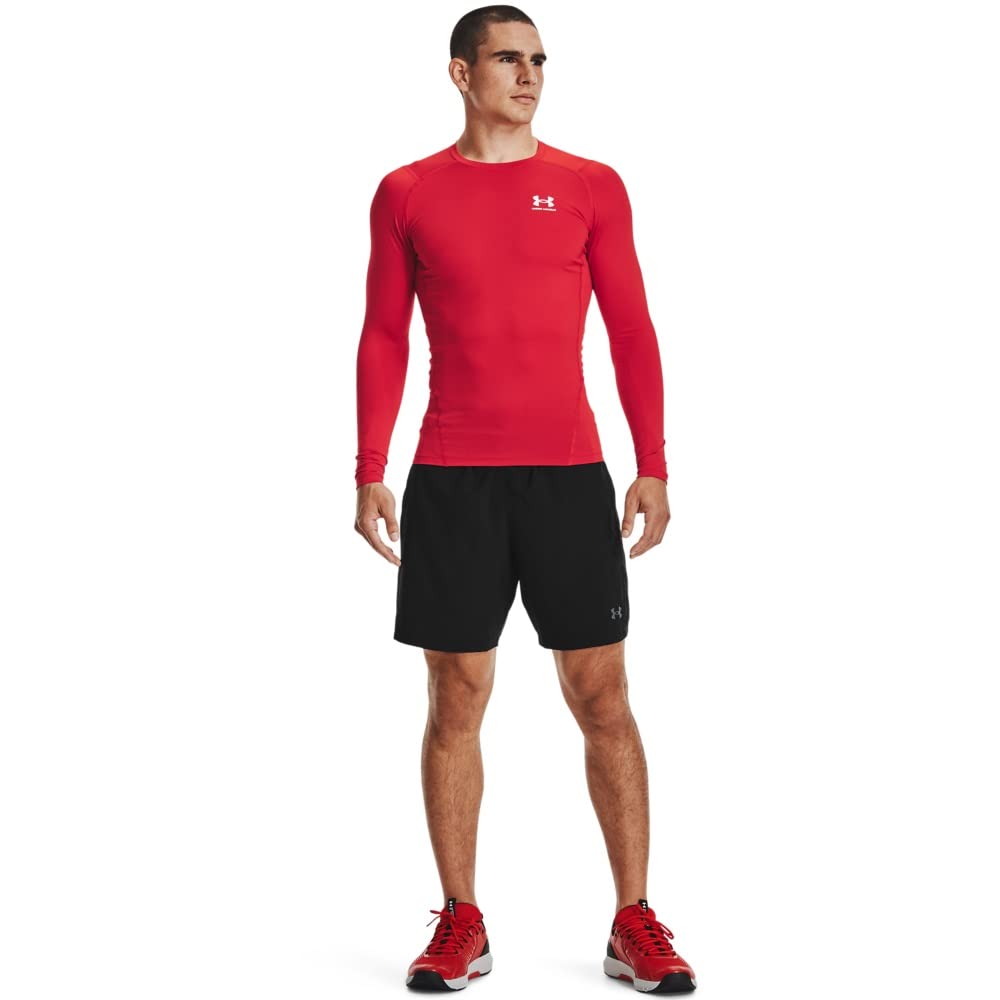 Under Armour Men's Ua Hg Armour Comp Ls Long-Sleeve Sports Top, Breathable Long-Sleeved Top for Men (Pack of 1)