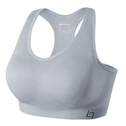 FITTIN Racerback Sports Bra for Women- Padded Seamless Activewear Bras for Yoga Gym Workout Fitness