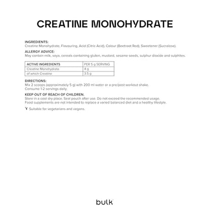 Bulk Creatine Monohydrate Powder 500g