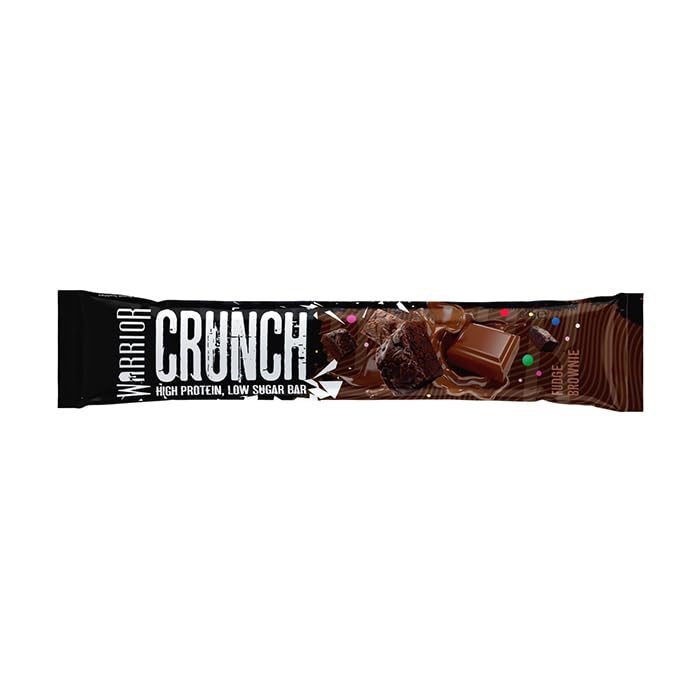 Warrior Crunch - High Protein Bars - 20g Protein Each Bar - Low Carb, Low Sugar Snack - 12 Pack x 64g (Variety Pack)