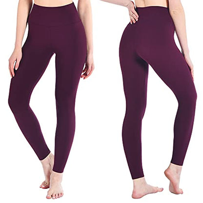 SINOPHANT High Waisted Leggings for Women, Buttery Soft Elastic Opaque Tummy Control Leggings, Plus Size Workout Gym Yoga