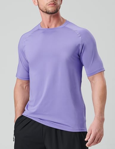 Liberty Imports 5 Pack Men’s Active Quick Dry Crew Neck T Shirts | Athletic Running Gym Workout Short Sleeve Tee Tops Bulk