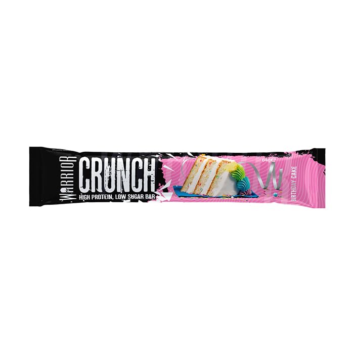 Warrior Crunch - High Protein Bars - 20g Protein Each Bar - Low Carb, Low Sugar Snack - 12 Pack x 64g (Variety Pack)