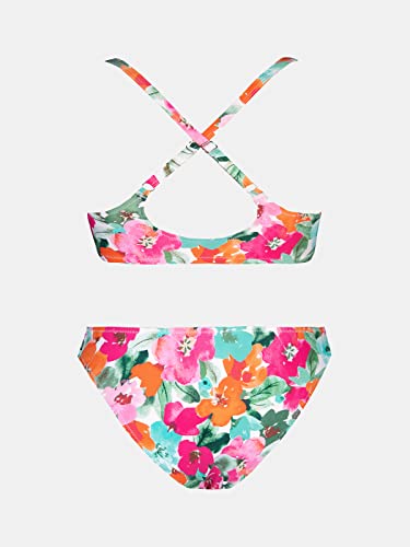 CUPSHE Women's Leaf Print Knot Adjustable Bikini Sets Two Piece Bathing Suit