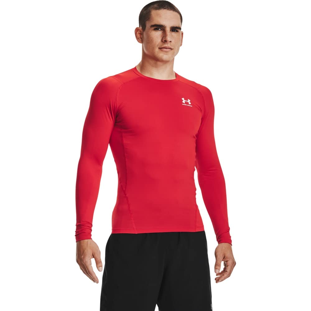 Under Armour Men's Ua Hg Armour Comp Ls Long-Sleeve Sports Top, Breathable Long-Sleeved Top for Men (Pack of 1)