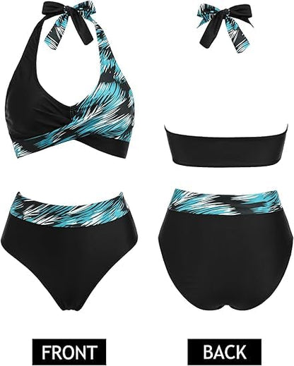 AI'MAGE Women's High Waisted Bikini Set