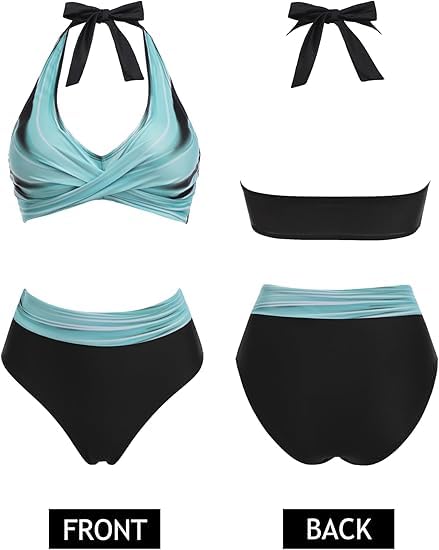 AI'MAGE Women's High Waisted Bikini Set