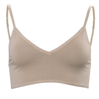 Organic V-neck Bralette: 2 Pack