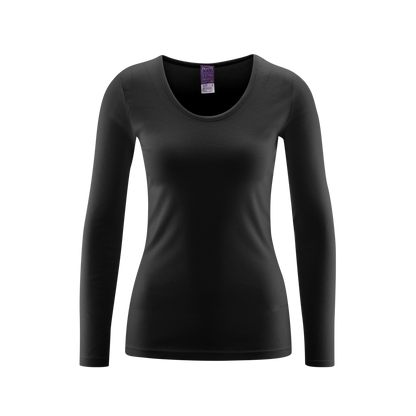 Organic Cotton Thermal Long Sleeve T-shirt: Womens