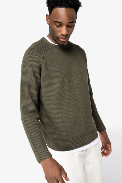 Organic & Recycled Polyester Chunky Knit Sweatshirt
