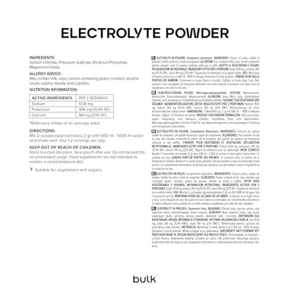 Bulk Complete Electrolyte Powder