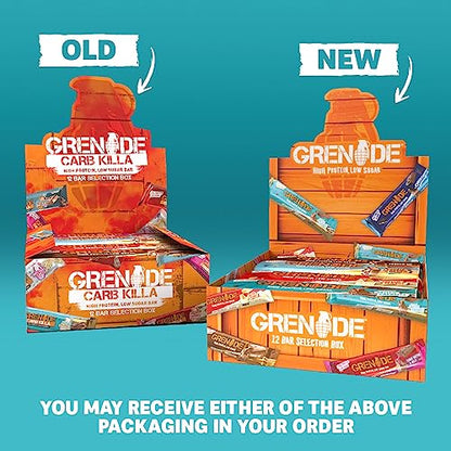 Grenade High Protein, Low Sugar Bar - White Chocolate Cookie, 12 x 60 g