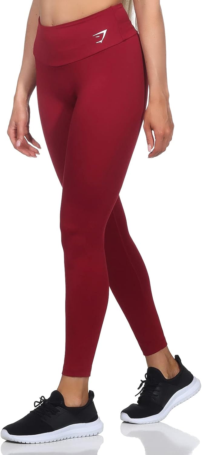 GYMSHARK Women´s Training Leggings Colour: Burgundy; Size: XS