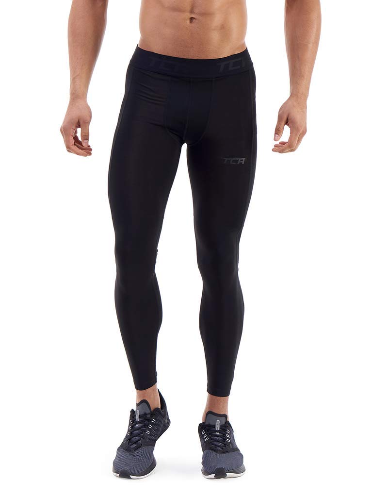 TCA Men Boys Pro Performance Compression Leggings Thermal Base Layer Tights