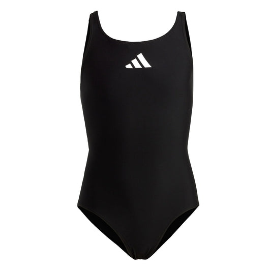 adidas Girl's Solid Small Logo Swimsuit Swimsuit