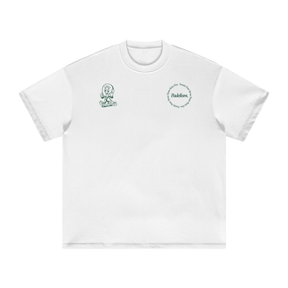 Heavyweight T-shirt, white, chest prints including Call Your Padel Coach