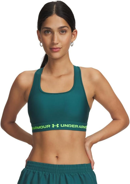 Under Armour Women's Crossback Mid Impact Sports Bra