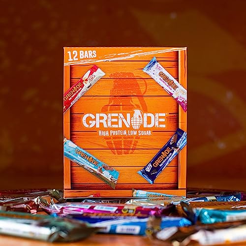 Grenade High Protein, Low Sugar Bar - White Chocolate Cookie, 12 x 60 g