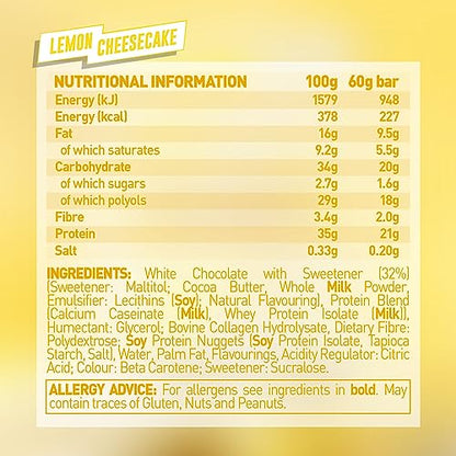 Grenade High Protein, Low Sugar Bar - White Chocolate Cookie, 12 x 60 g