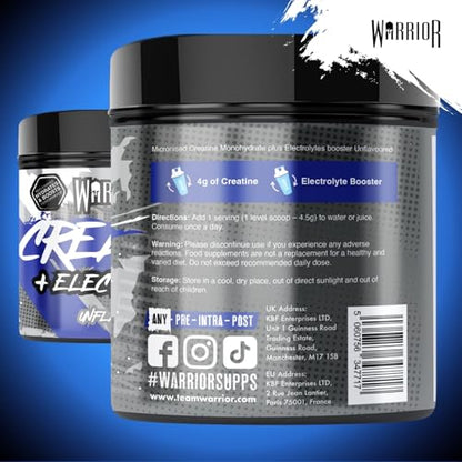 Warrior Creatine Monohydrate Plus Electrolytes Powder 360g