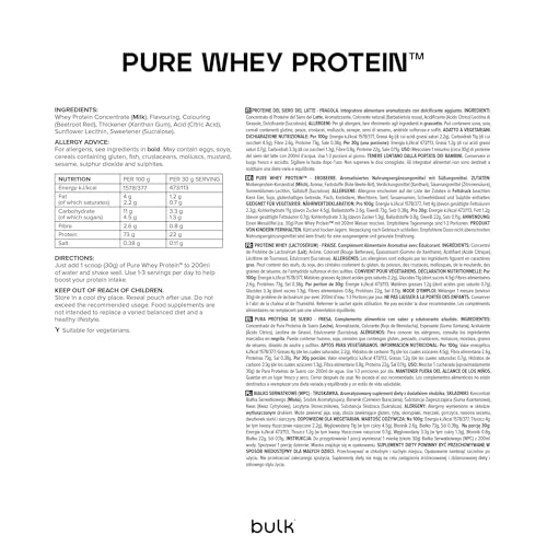 Bulk Pure Whey Protein Powder