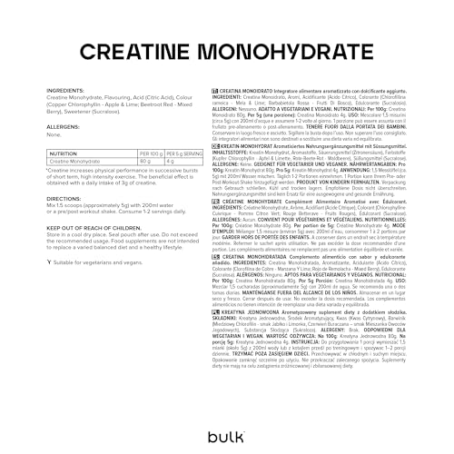 Bulk Creatine Monohydrate Powder 500g