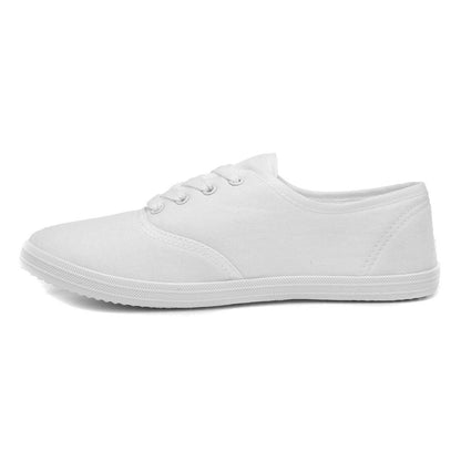 Red Fish Tai Womens Black Lace Up Canvas Shoe