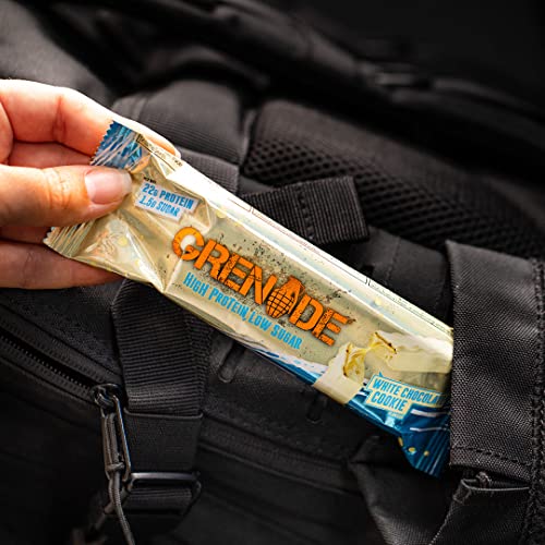 Grenade High Protein, Low Sugar Bar - White Chocolate Cookie, 12 x 60 g