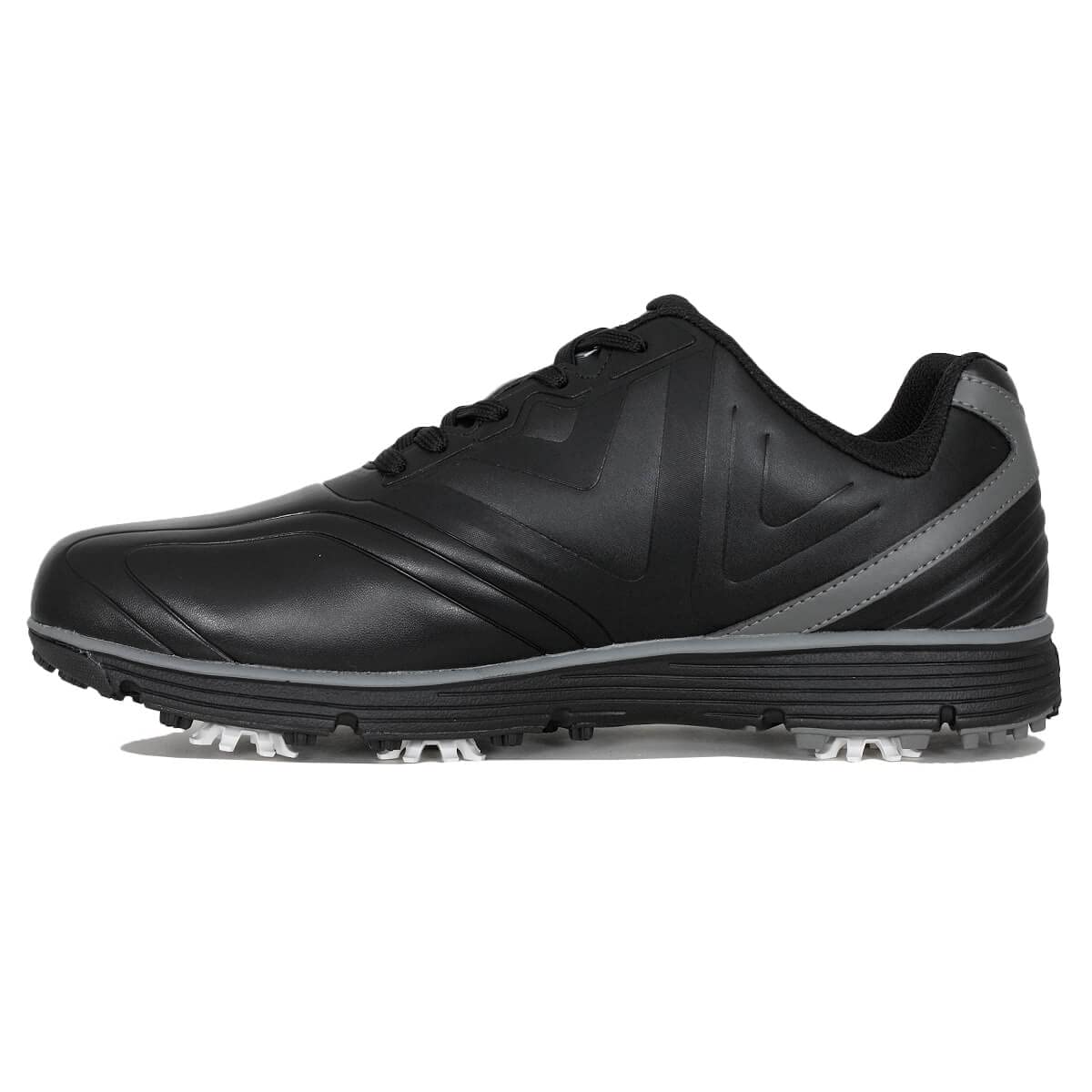 Callaway Golf Mens 2024 Chev Max Leather Waterproof Spiked Breathable Golf Shoes