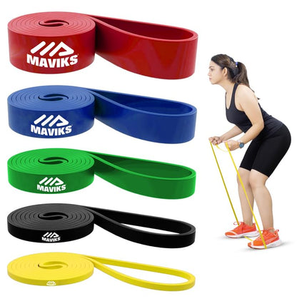 Exercise Bands Resistance Bands for Working Out, Set of 5 Bands