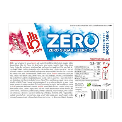 HIGH5 ZERO Electrolyte Tablets | Hydration Tablets Enhanced with Vitamin C | 0 Calories & Sugar Free | Boost Hydration, Performance & Wellness | Blackcurrant, 20 Tablets (20x, Pack of 1)