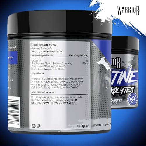 Warrior Creatine Monohydrate Plus Electrolytes Powder 360g