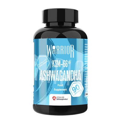 Warrior Ashwagandha KSM 66 – Root Extract 300mg – Suitable for Vegetarians – 90 Capsules (3 Months’ Supply)