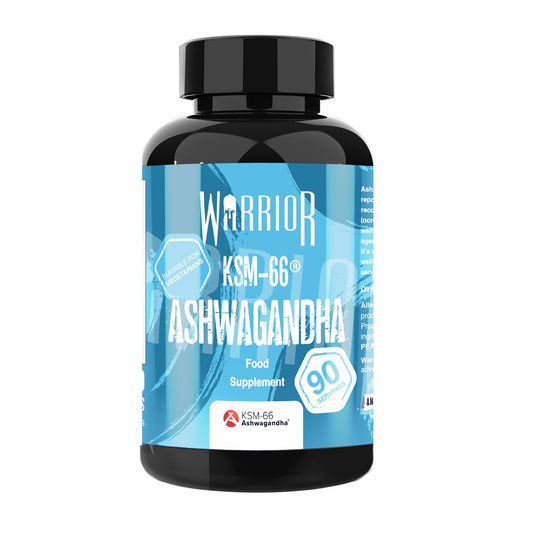 Warrior Ashwagandha KSM 66 – Root Extract 300mg – Suitable for Vegetarians – 90 Capsules (3 Months’ Supply)