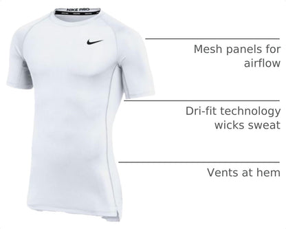 Nike Mens Pro Fitted Short Sleeve Training Tee