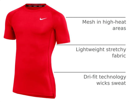 Nike Mens Pro Fitted Short Sleeve Training Tee