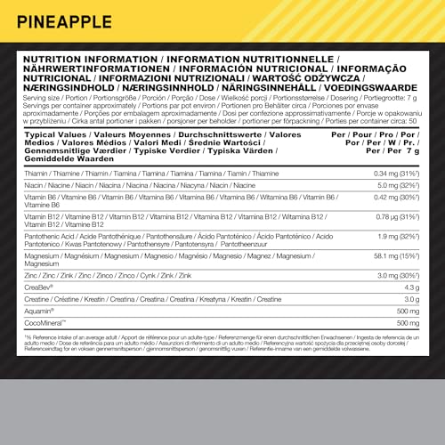 Optimum Nutrition Micronised Creatine Powder, 100% Pure Creatine Monohydrate Powder for Performance and Muscle Power, Unflavoured Shake, 186 Servings, 634 g