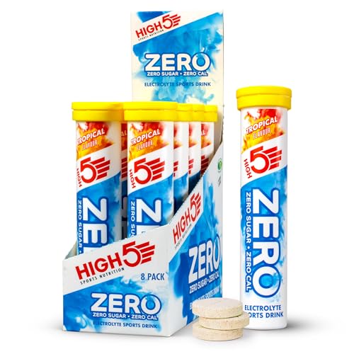 HIGH5 ZERO Electrolyte Tablets | Hydration Tablets Enhanced with Vitamin C | 0 Calories & Sugar Free | Boost Hydration, Performance & Wellness | Blackcurrant, 20 Tablets (20x, Pack of 1)