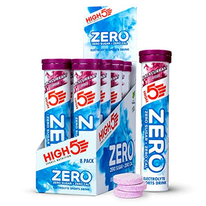 HIGH5 ZERO Electrolyte Tablets | Hydration Tablets Enhanced with Vitamin C | 0 Calories & Sugar Free | Boost Hydration, Performance & Wellness | Blackcurrant, 20 Tablets (20x, Pack of 1)