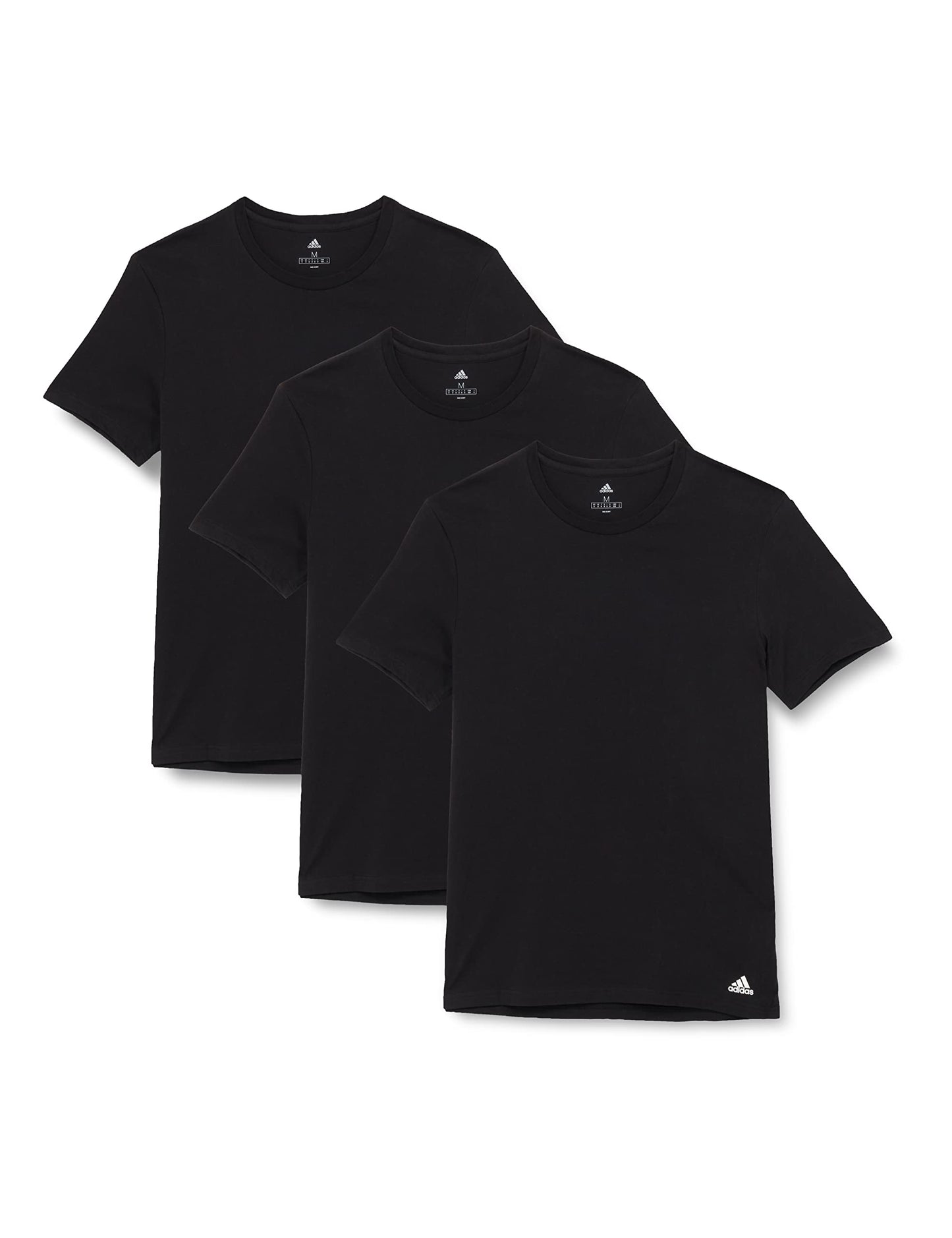 Adidas mens t shirt (pack of 3) - t shirts for men (sizes S - 3XL) - comfortable tshirt men