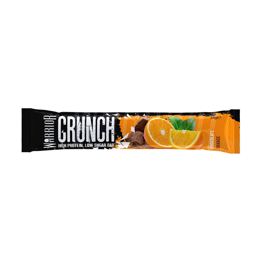 Warrior Crunch - High Protein Bars - 20g Protein Each Bar - Low Carb, Low Sugar Snack - 12 Pack x 64g (Variety Pack)