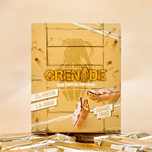 Grenade High Protein, Low Sugar Bar - White Chocolate Cookie, 12 x 60 g