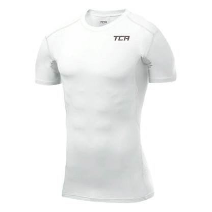 TCA Men's and Boys' HyperFusion Compression Base Layer Top Short Sleeve Under Shirt