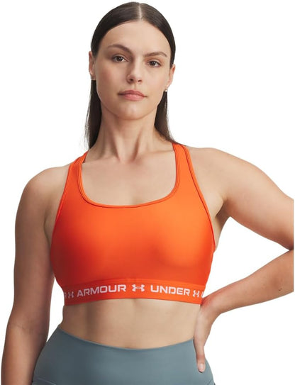 Under Armour Women's Crossback Mid Impact Sports Bra