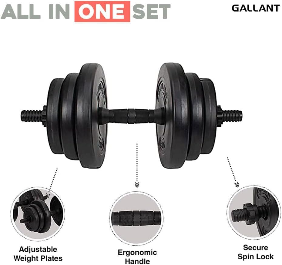 Gallant Adjustable Dumbbells Set, Hand Free Weights Dumbbells Set for Strength Training, Weight Lifting, Bodybuilding- Weight Sets for Men and Women